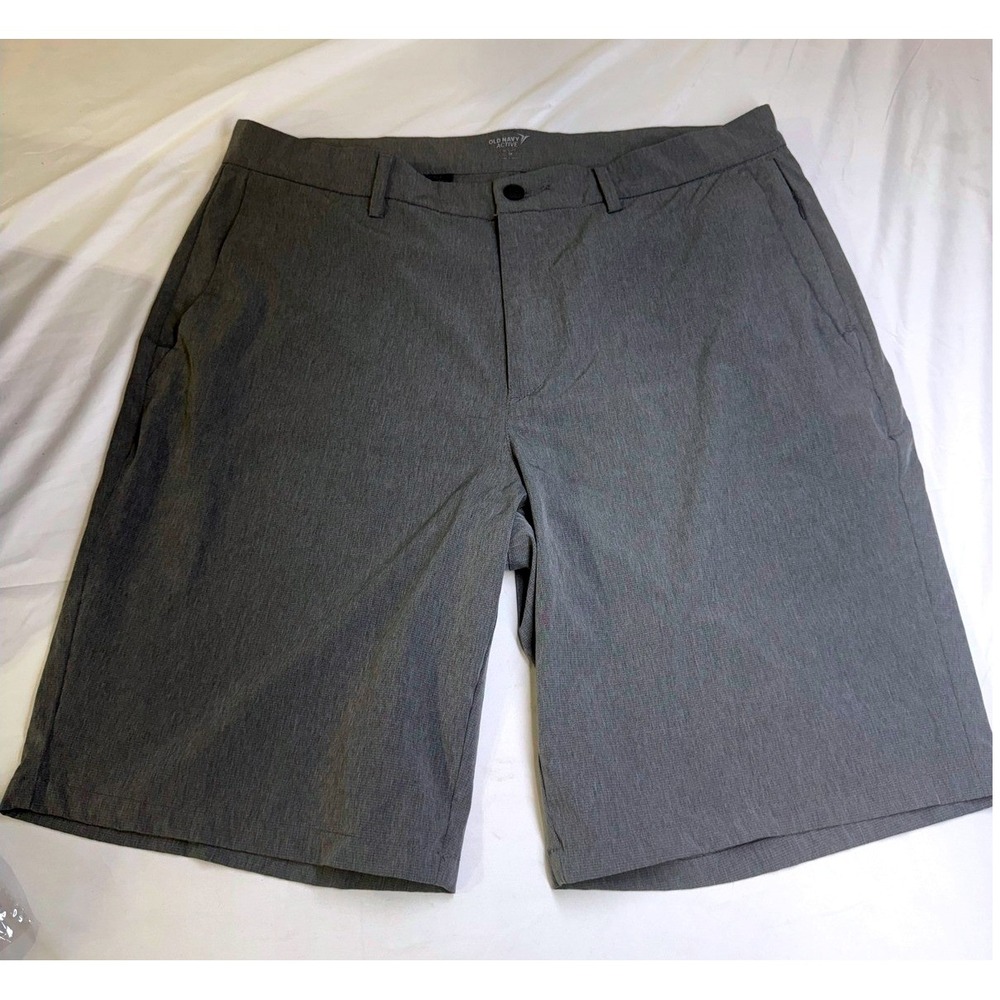 Old Navy Active StretchTech Mens Grey Athletic Golf Shorts Size 36 Heathered